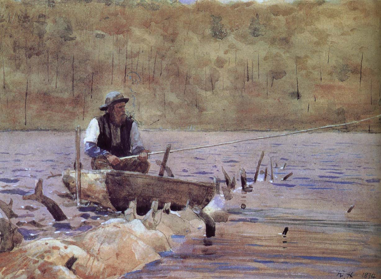 Winslow Homer Anglers on the boat